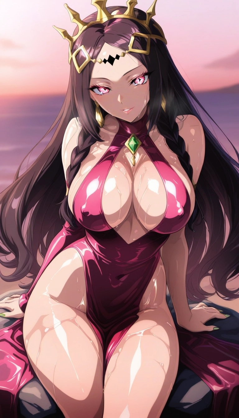1girl, breasts, solo, large breasts, long hair, looking at viewer · Yamete.gg