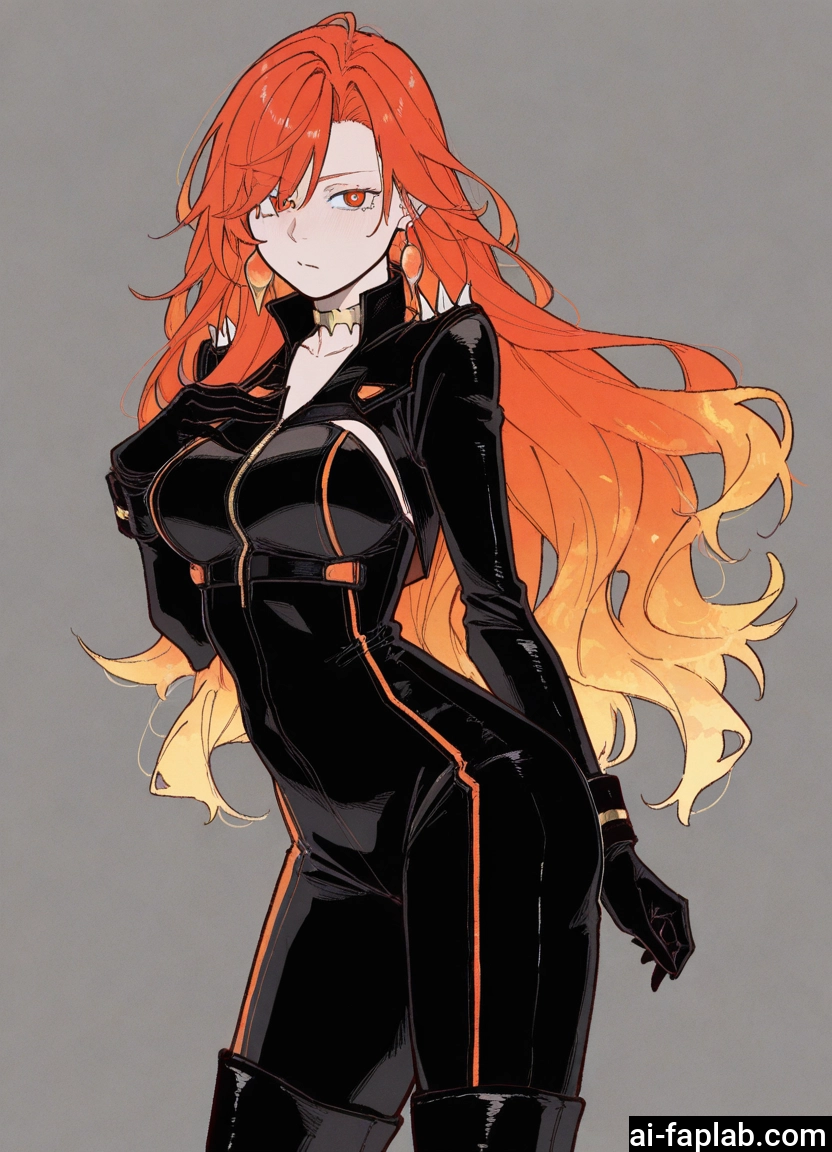 1girl, solo, jewelry, long hair, earrings, bodysuit · Yamete.gg