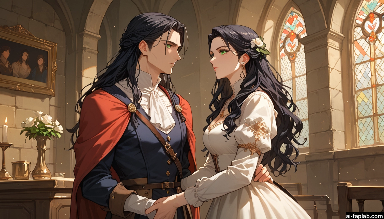 green eyes, long hair, hair ornament, flower, dress, jewelry · Yamete.gg