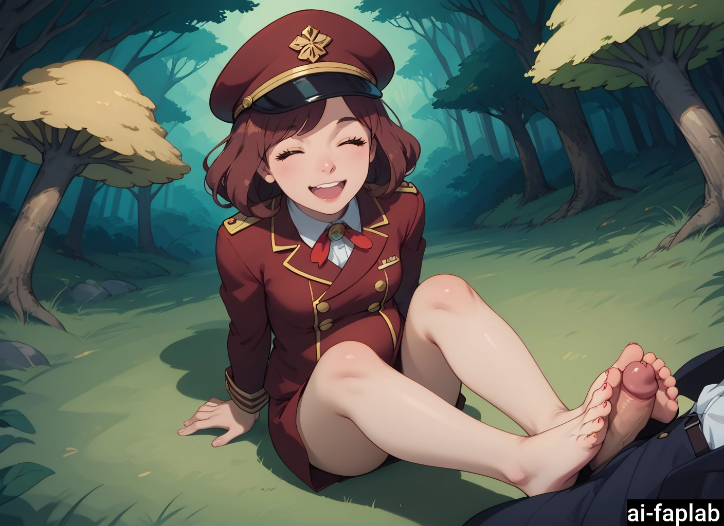 1girl, hetero, 1boy, penis, hat, barefoot · Yamete.gg