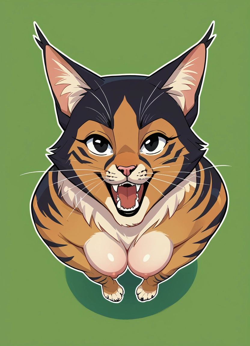 furry, breasts, nipples, solo, 1girl, open mouth · Yamete.gg