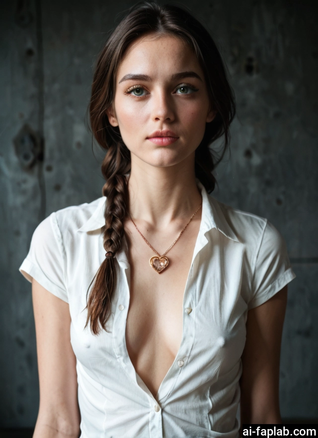 1girl, solo, braid, jewelry, breasts, brown hair · Yamete.gg