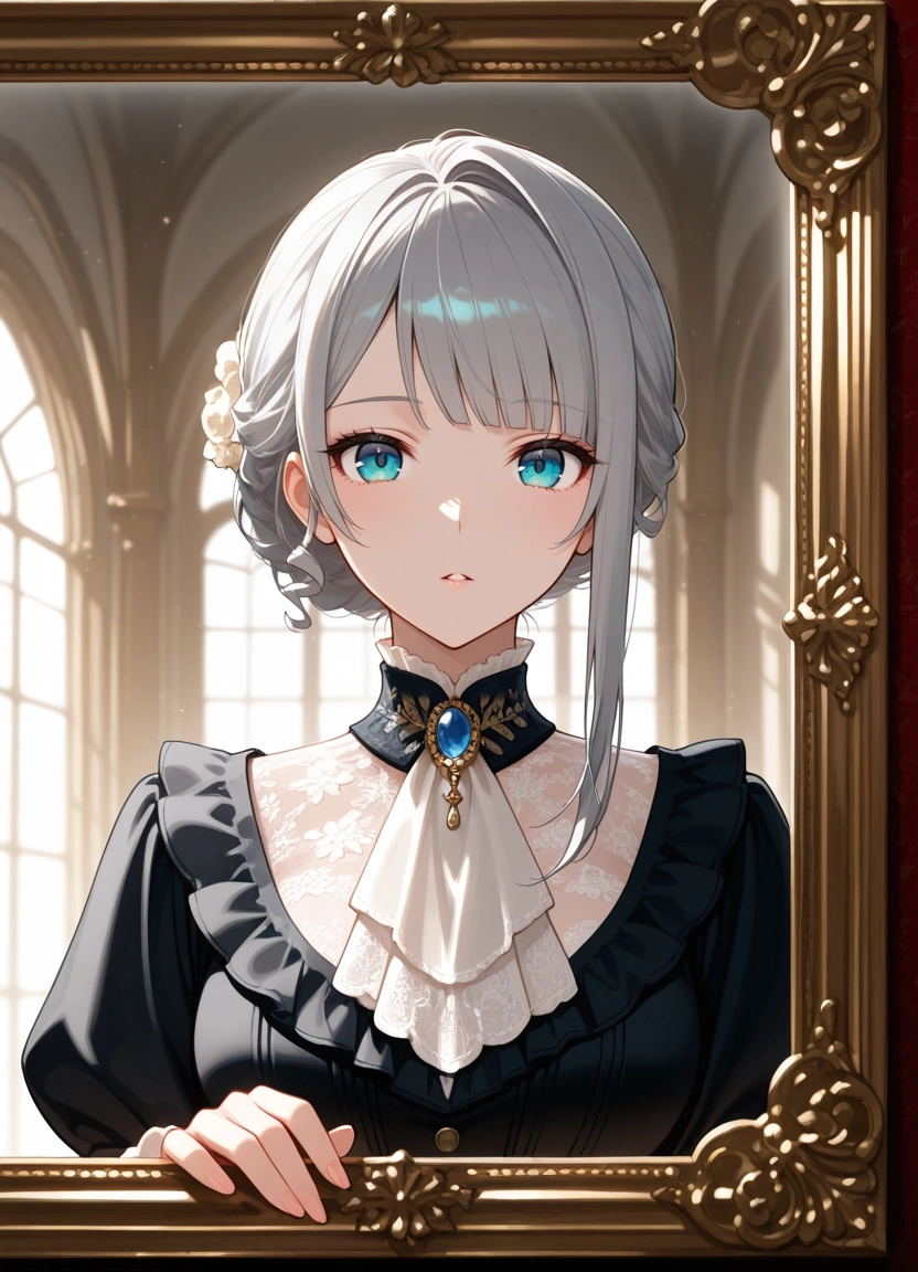 1girl, solo, looking at viewer, parted lips, bangs, blue eyes · Yamete.gg