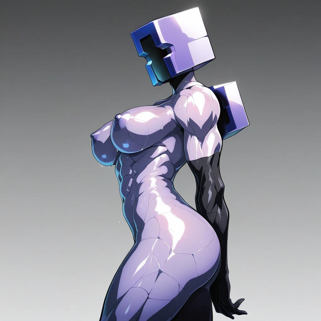 1girl, breasts, solo, nipples, large breasts, muscular · Yamete.gg