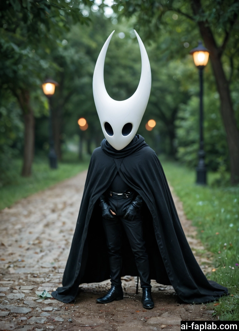 solo, mask, cape, cloak, tree, lamppost