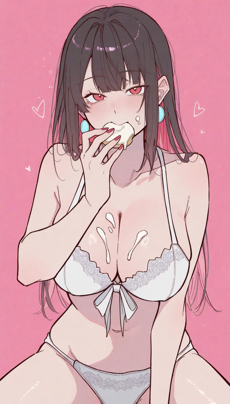 1girl, breasts, solo, underwear, white bra, bra · Yamete.gg