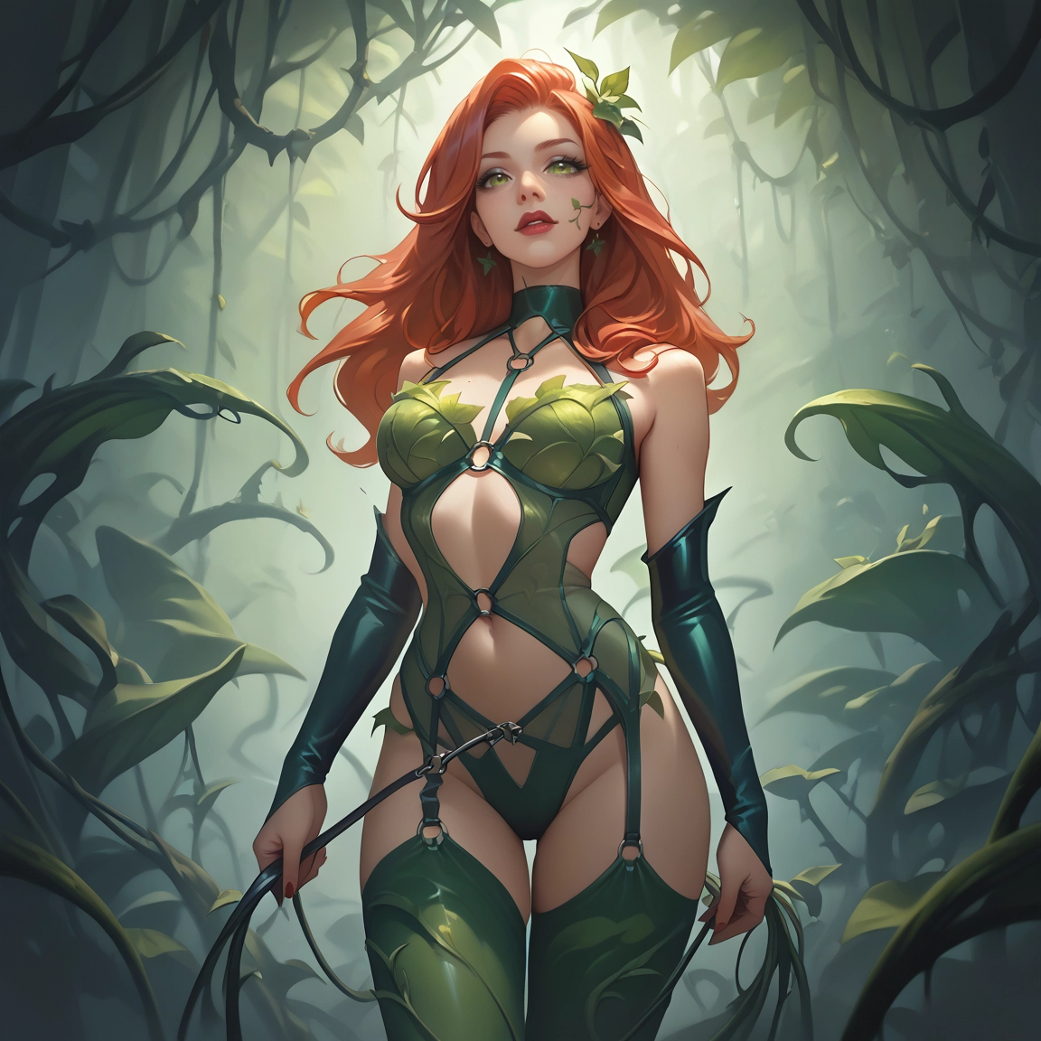 1girl, solo, green eyes, jewelry, earrings, long hair · Yamete.gg