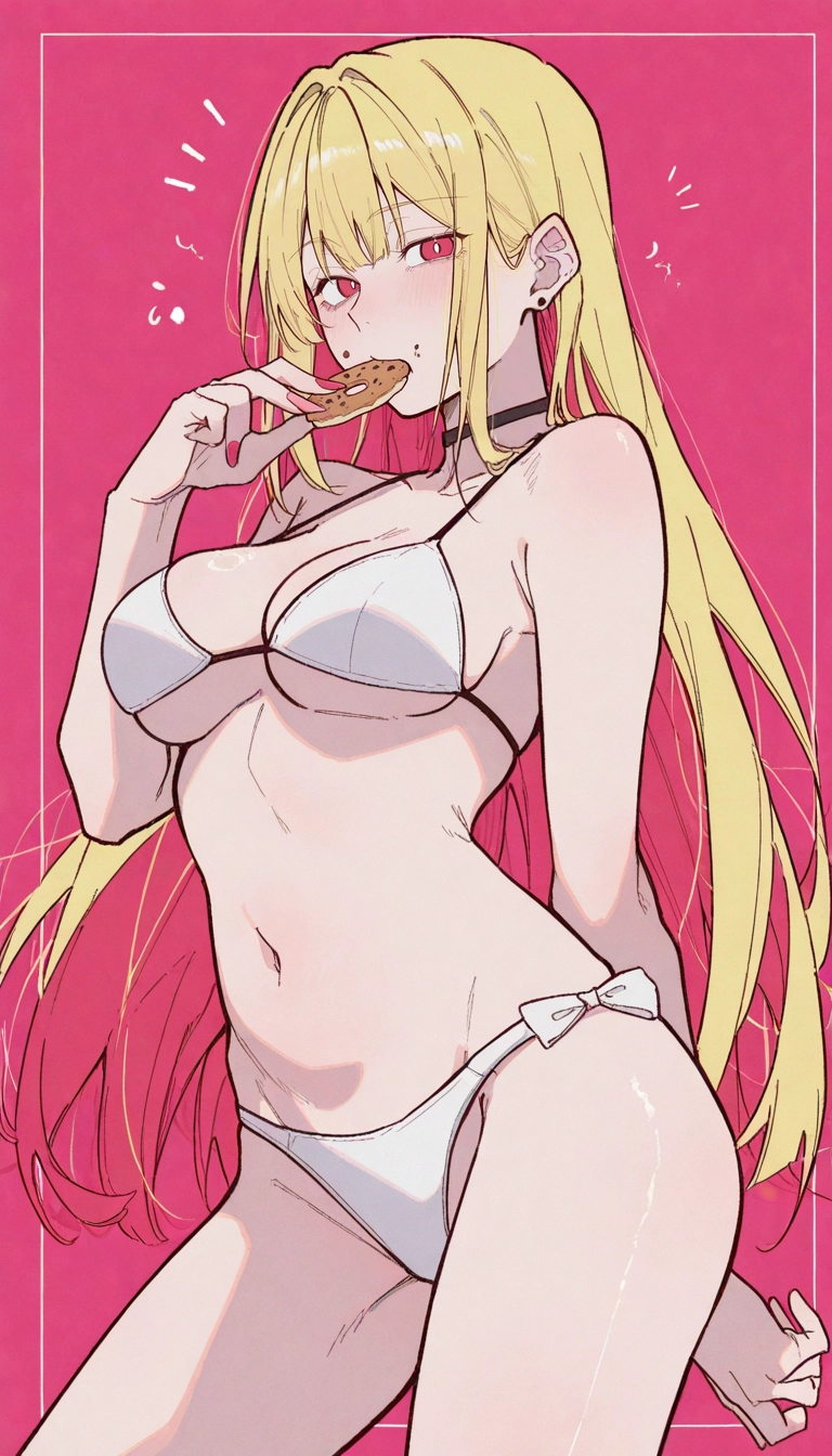 1girl, swimsuit, kitagawa marin, breasts, bikini, long hair · Yamete.gg