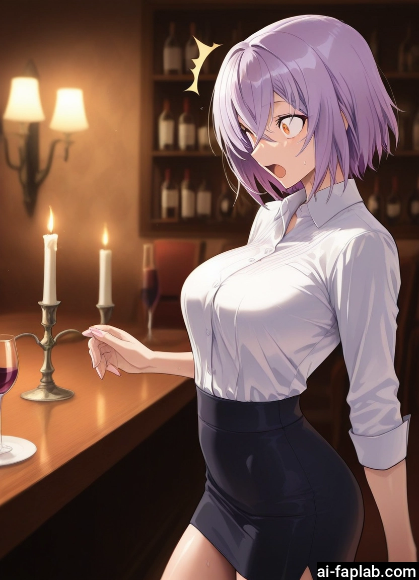 1girl, breasts, skirt, solo, shirt, short hair