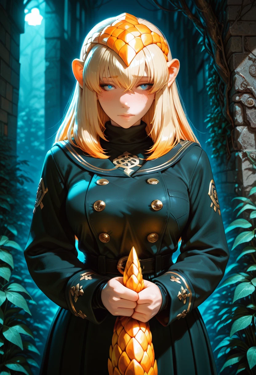 1girl, solo, blue eyes, blonde hair, long hair, breasts · Yamete.gg