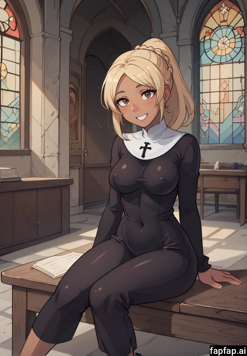 1girl, breasts, smile, solo, blonde hair, looking at viewer · Yamete.gg