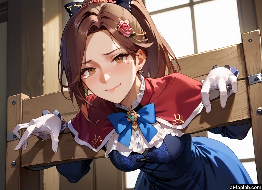 1girl, gloves, brown hair, white gloves, hair ornament, jewelry · Yamete.gg