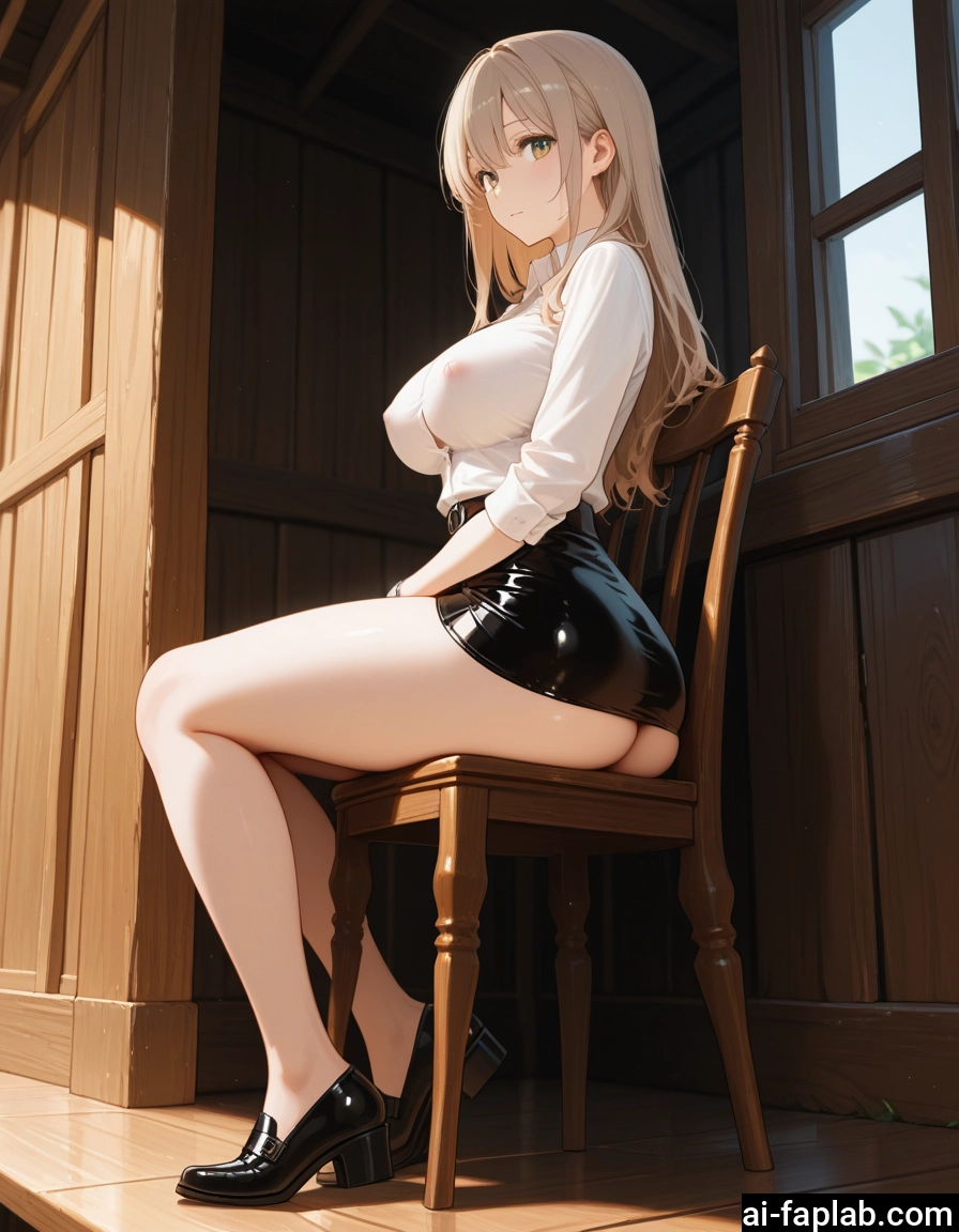1girl, breasts, ass, skirt, long hair, solo · Yamete.gg