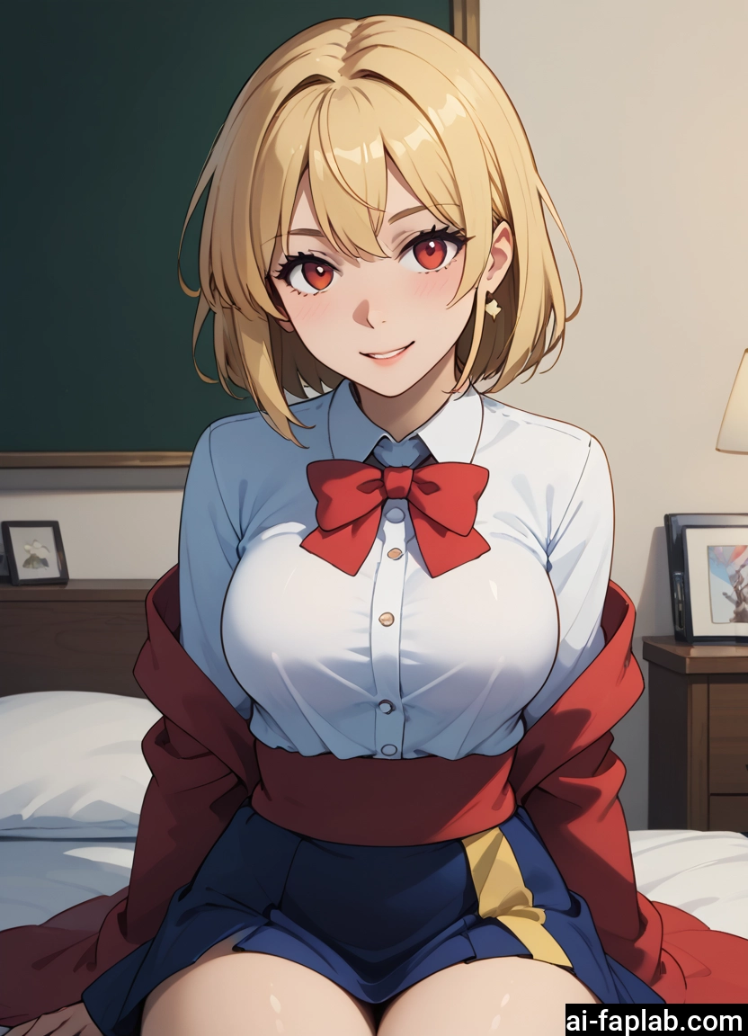 1girl, skirt, solo, blonde hair, breasts, jewelry · Yamete.gg