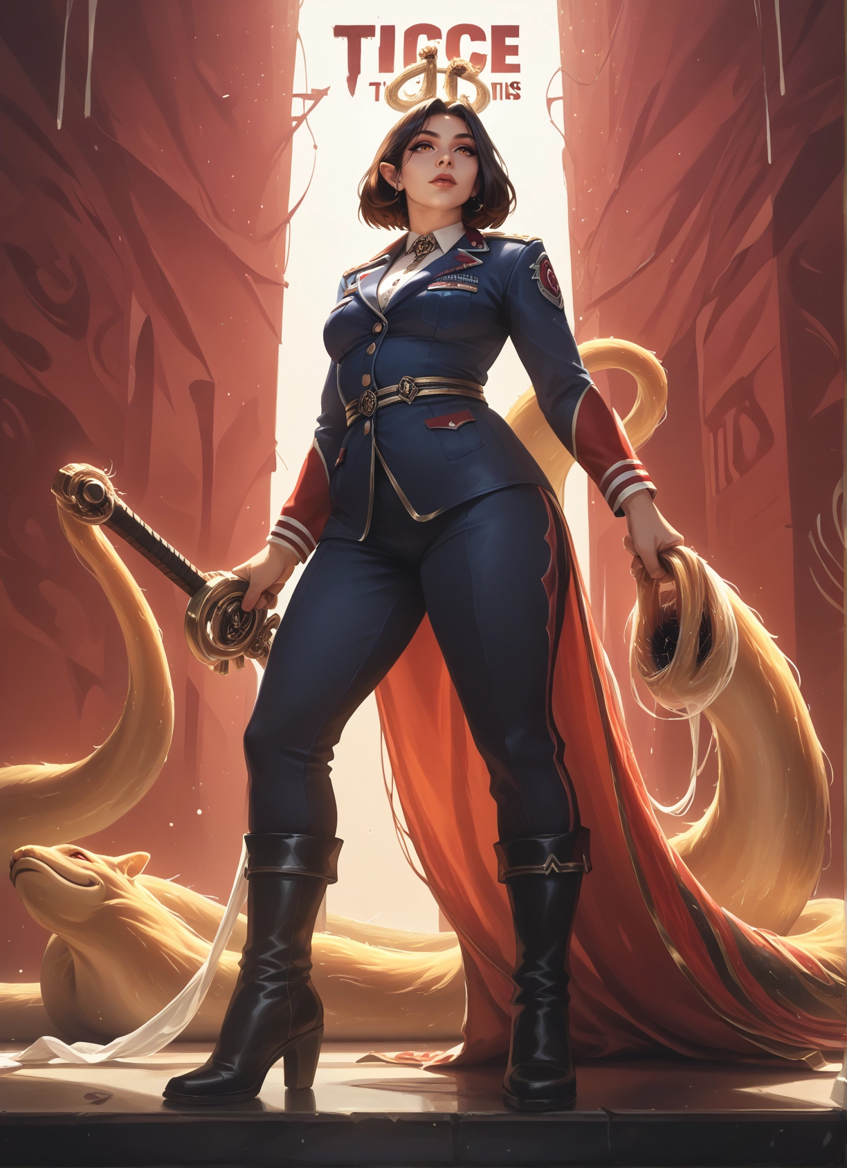 1girl, weapon, sword, boots, uniform, military · Yamete.gg