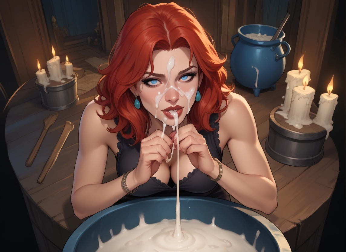 1girl, breasts, jewelry, cum, blue eyes, earrings · Yamete.gg
