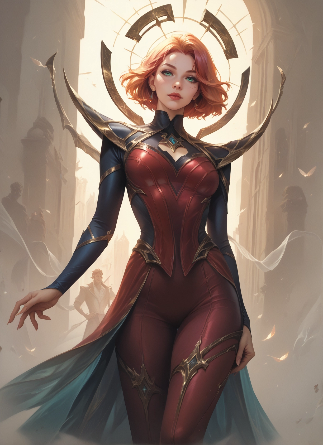 1girl, jewelry, earrings, short hair, breasts, looking at viewer · Yamete.gg