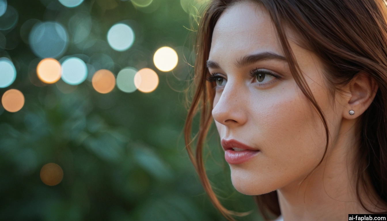 1girl, solo, jewelry, earrings, lips, brown hair