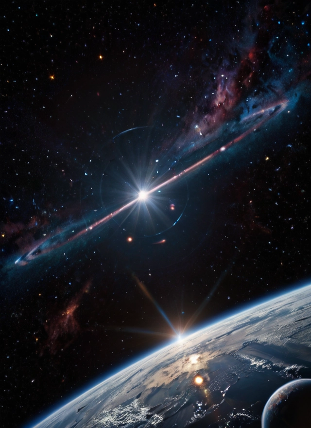 no humans, space, planet, scenery, star (sky), earth (planet)