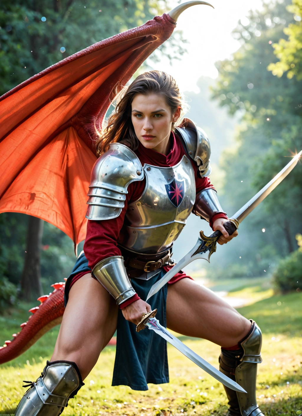 weapon, 1girl, sword, armor, wings, tail · Yamete.gg