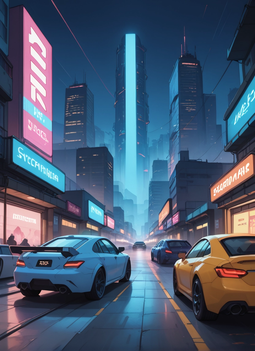 car, motor vehicle, ground vehicle, vehicle focus, night, city · Yamete.gg