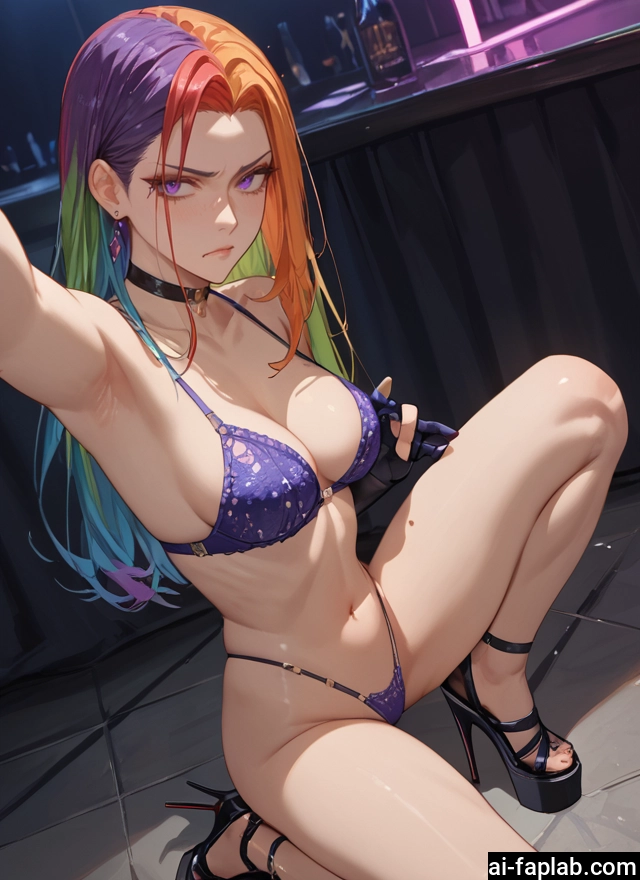 1girl, breasts, high heels, underwear, navel, jewelry · Yamete.gg