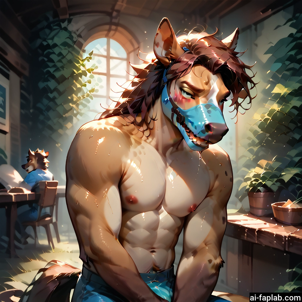 yaoi, bara, furry, muscular, pectorals, muscular male · Yamete.gg
