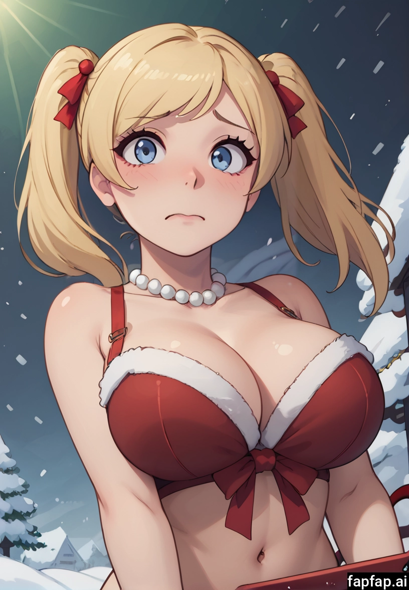 1girl, breasts, blonde hair, solo, blue eyes, navel · Yamete.gg