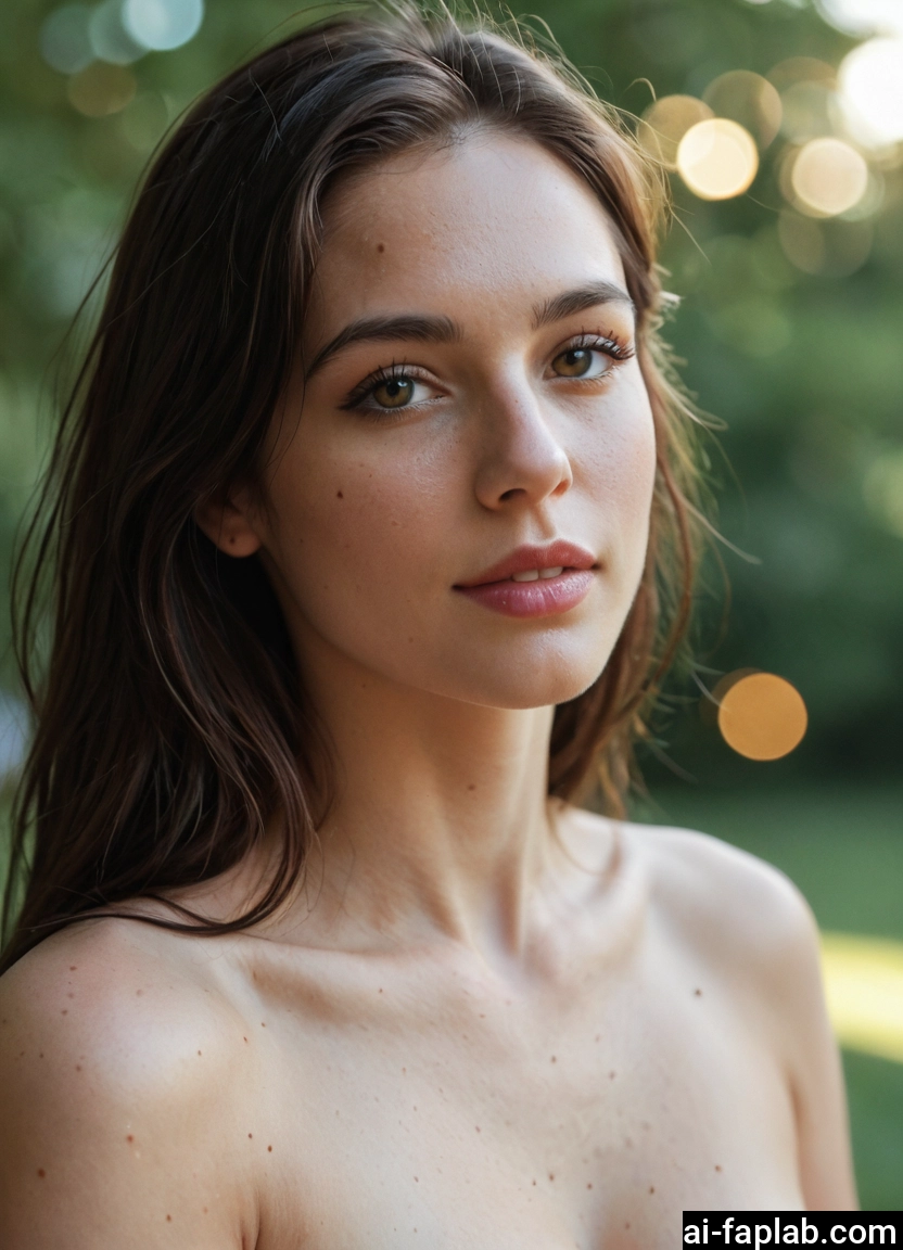 1girl, solo, brown eyes, brown hair, looking at viewer, freckles