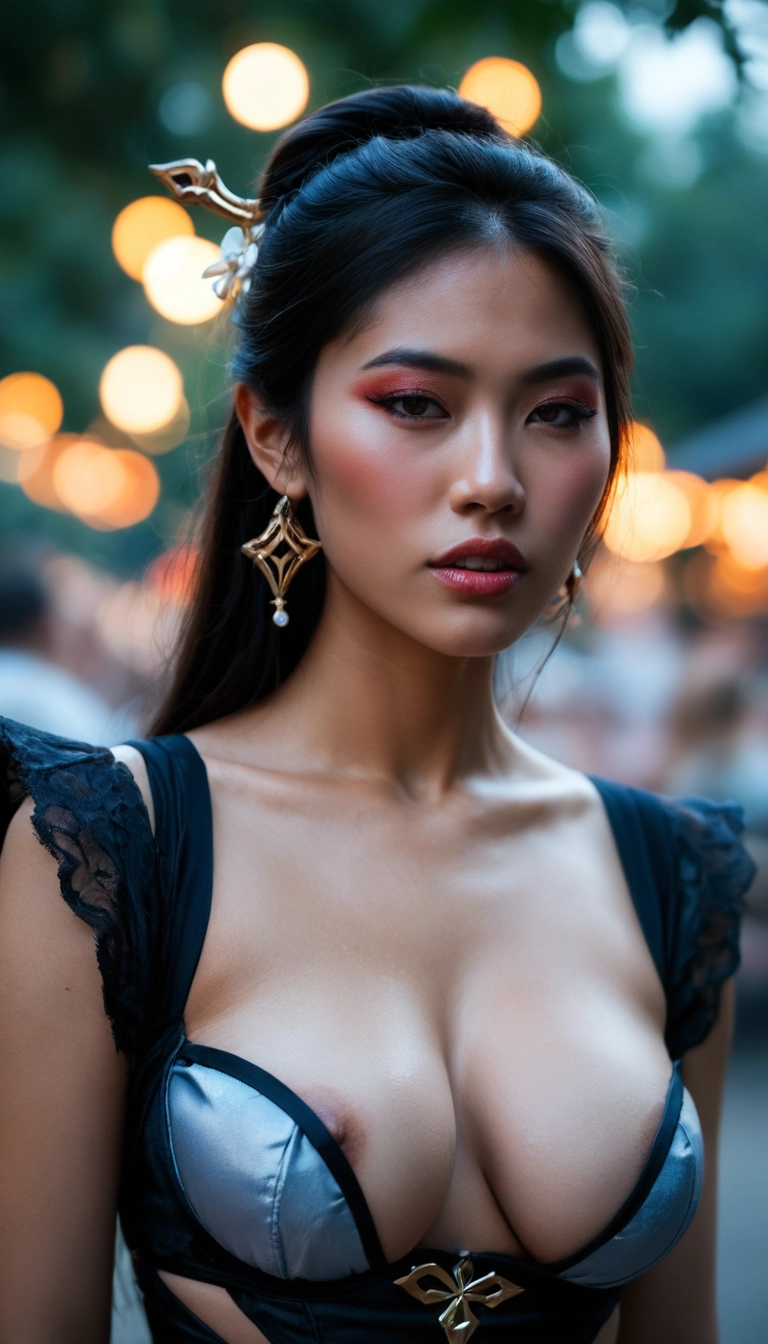 1girl, breasts, solo, earrings, realistic, jewelry · Yamete.gg