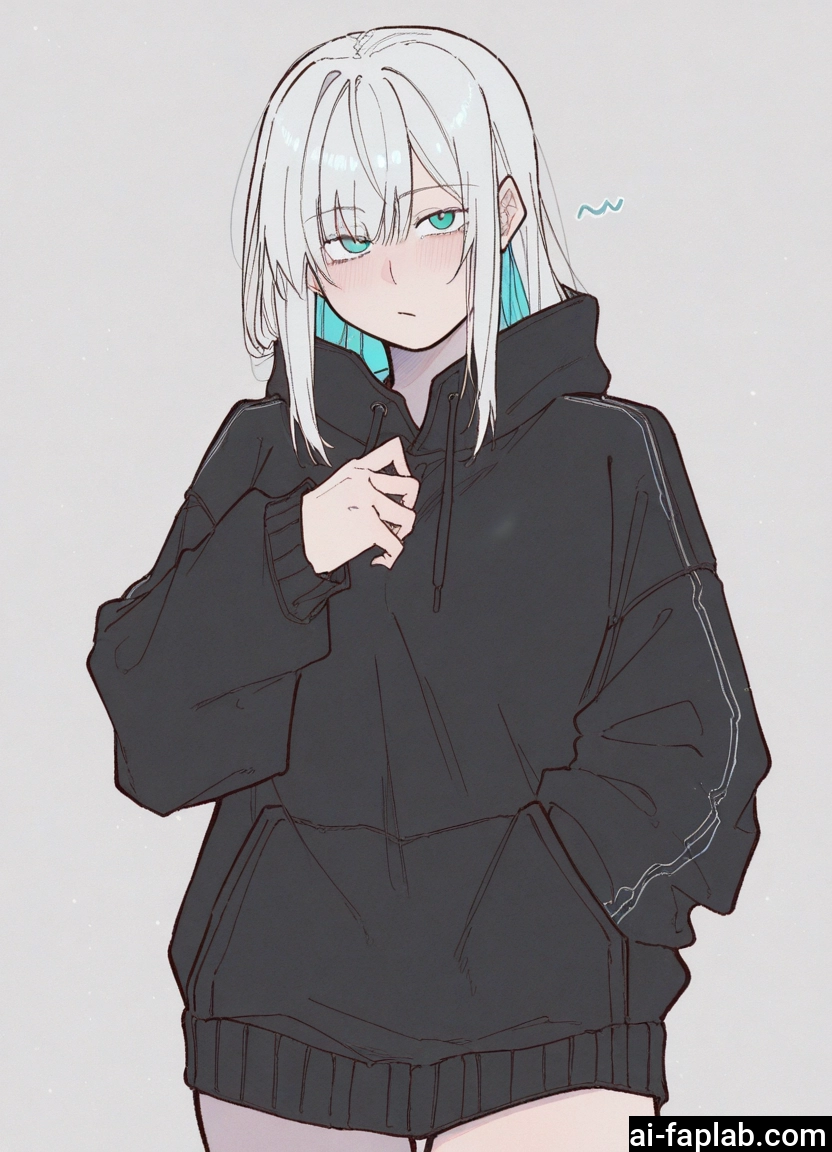 1girl, solo, hood, hoodie, hand in pocket, looking at viewer · Yamete.gg