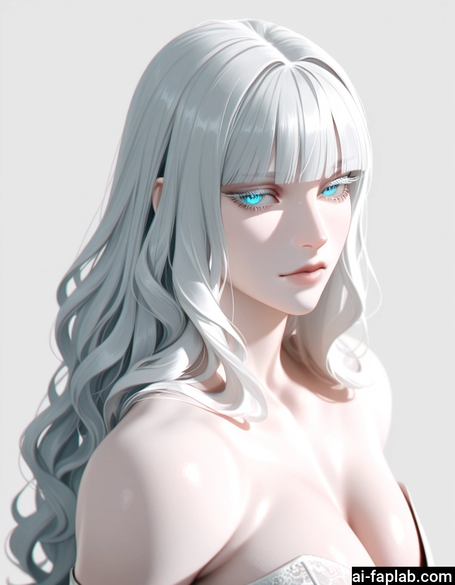 1girl, breasts, solo, long hair, cleavage, blue eyes · Yamete.gg