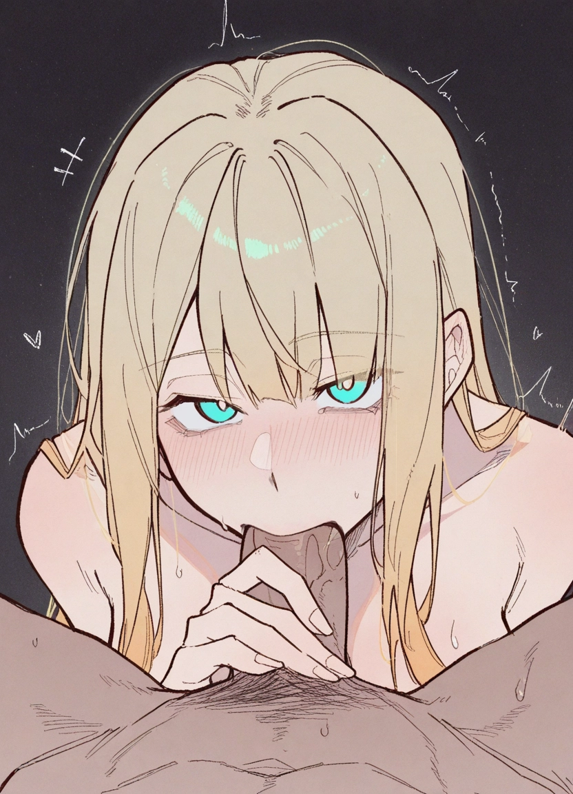 1girl, 1boy, hetero, blonde hair, penis, oral · Yamete.gg