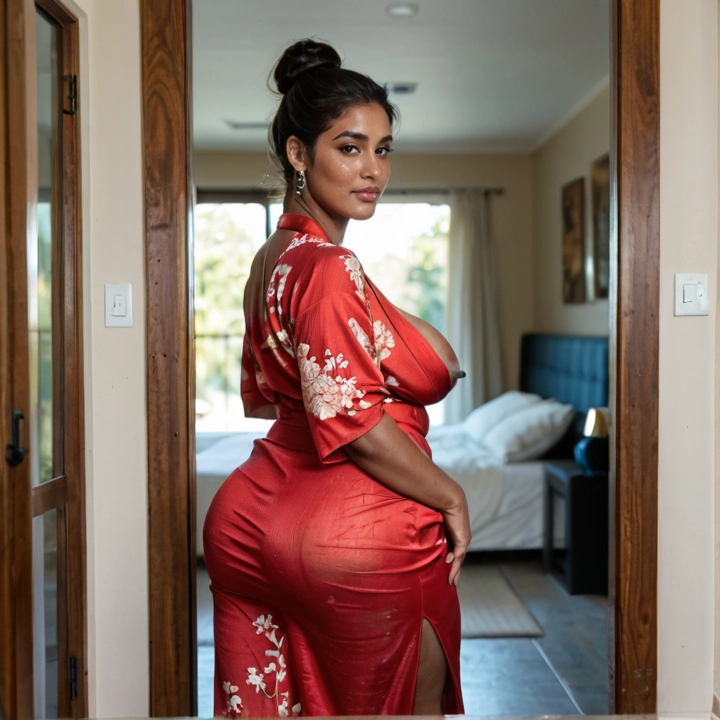 1girl, ass, breasts, jewelry, solo, earrings · Yamete.gg