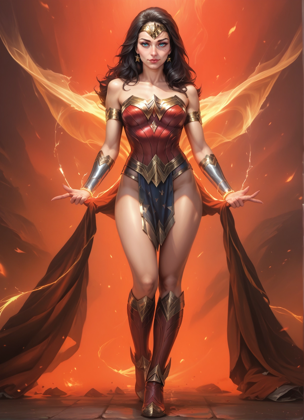 1girl, solo, black hair, blue eyes, jewelry, breasts · Yamete.gg
