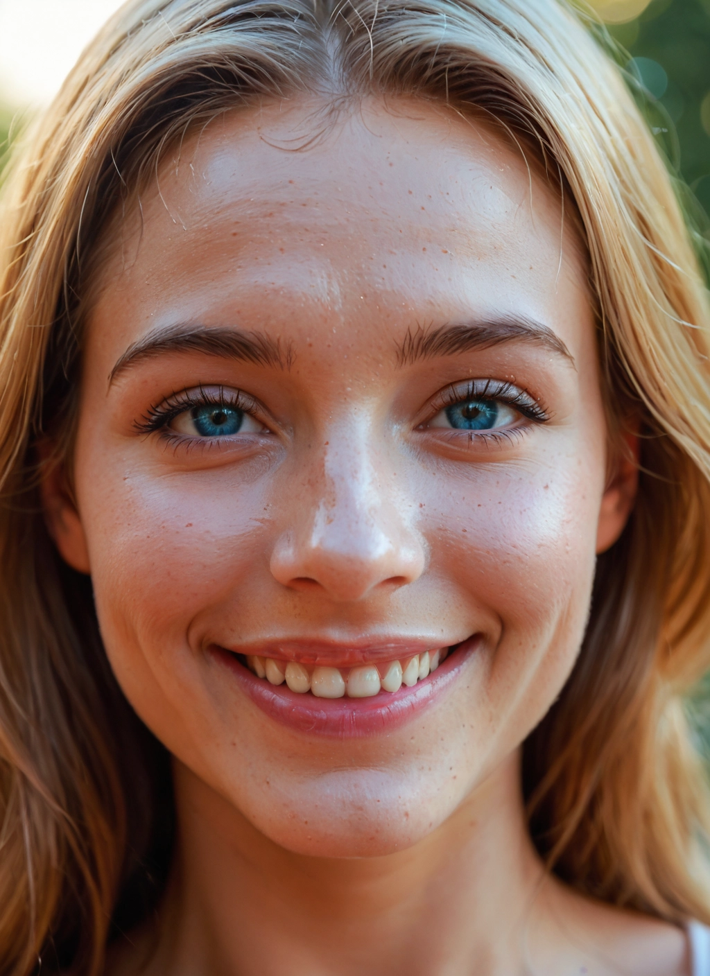 1girl, solo, smile, looking at viewer, teeth, realistic · Yamete.gg