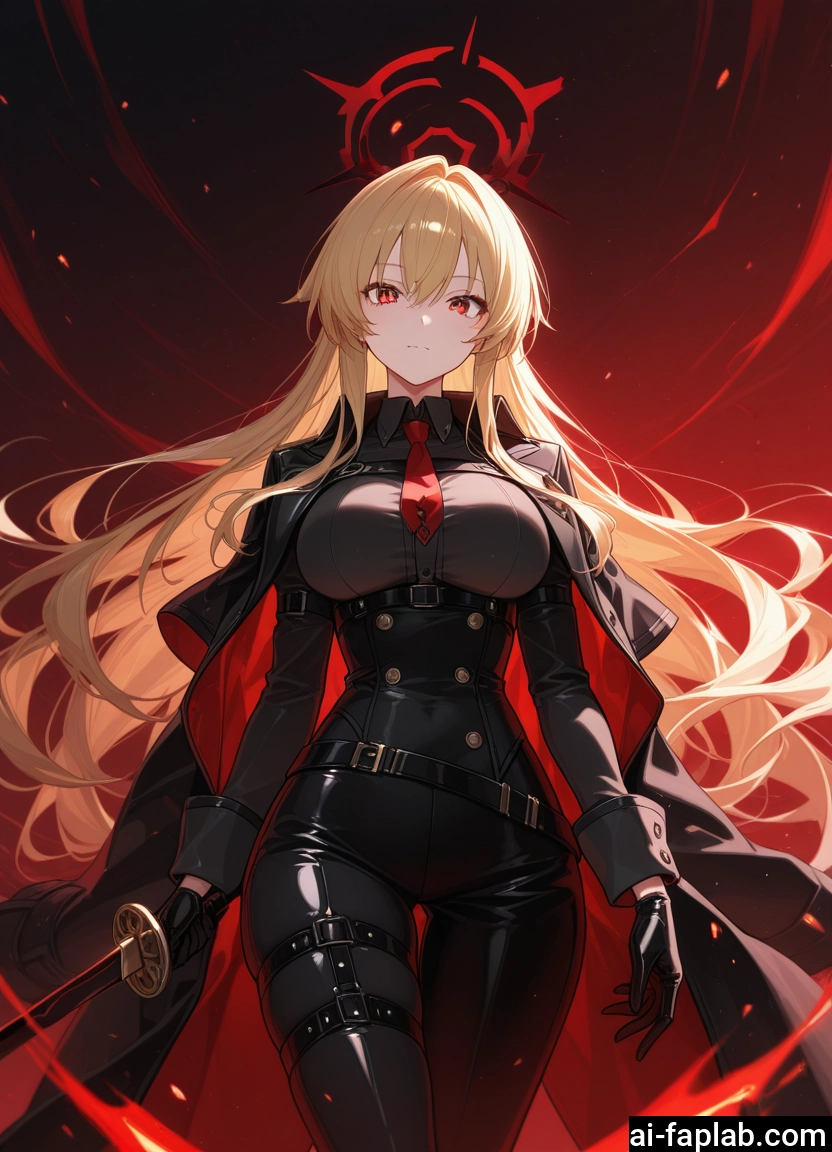 1girl, long hair, weapon, gloves, sword, blonde hair