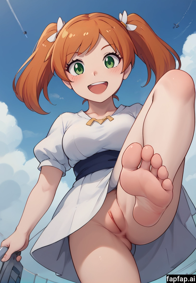 1girl, feet, barefoot, toes, soles, pussy · Yamete.gg