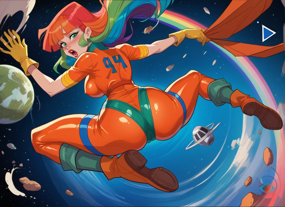 1girl, ass, gloves, solo, bodysuit, breasts · Yamete.gg