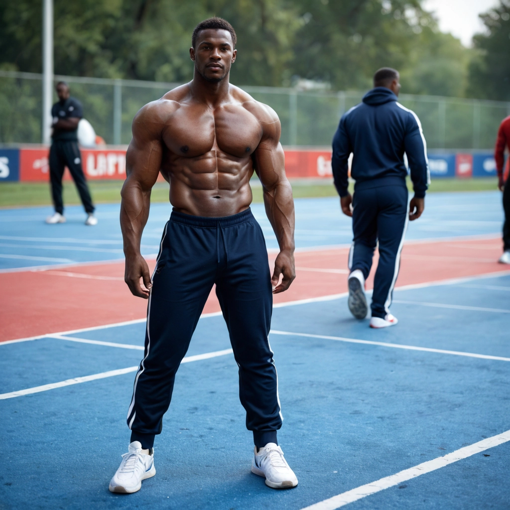 bara, muscular, male focus, muscular male, short hair, multiple boys