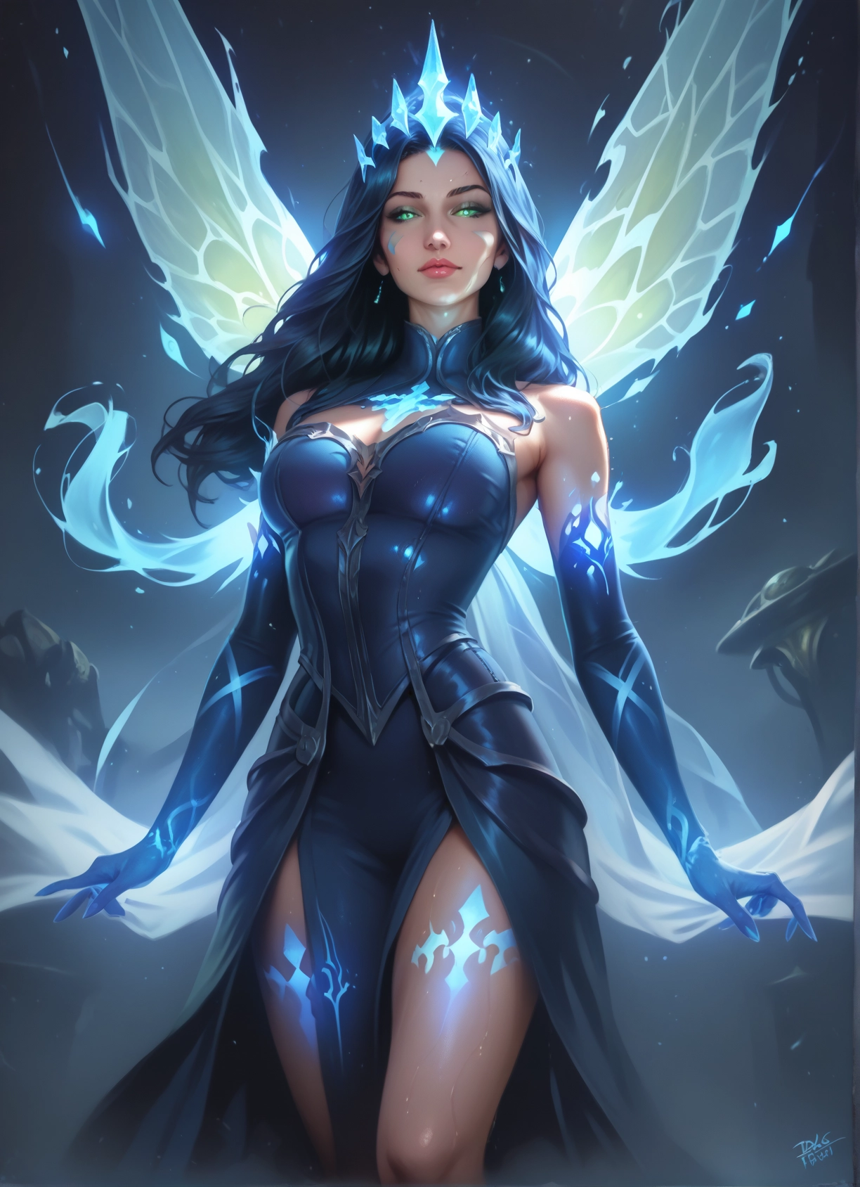 1girl, wings, gloves, solo, elbow gloves, breasts · Yamete.gg