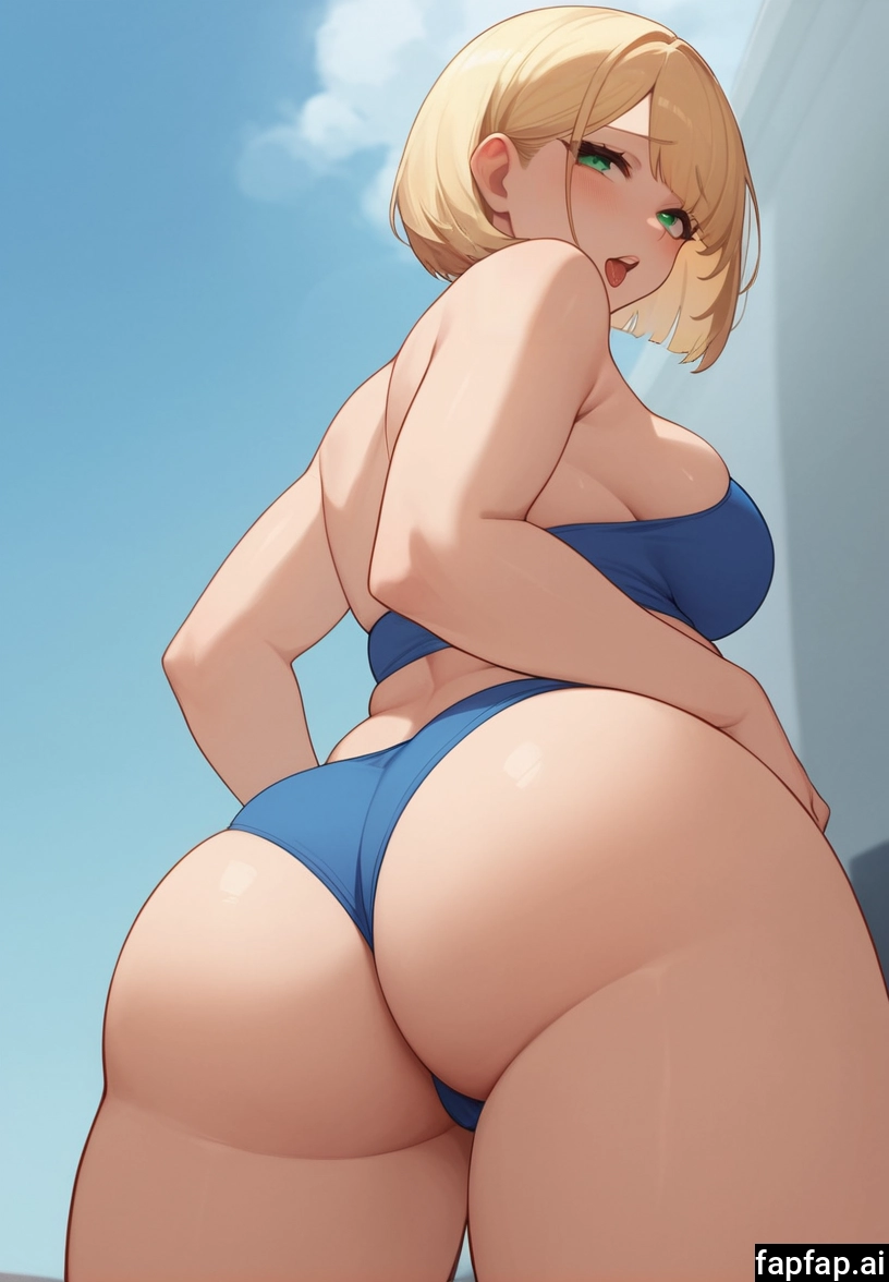1girl, ass, blonde hair, breasts, solo, large breasts · Yamete.gg