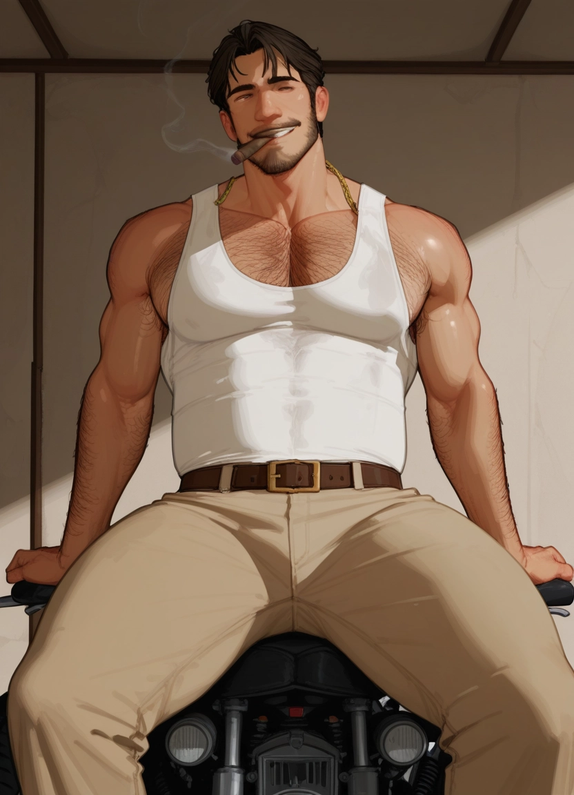 bara, male focus, 1boy, muscular, muscular male, pectorals · Yamete.gg