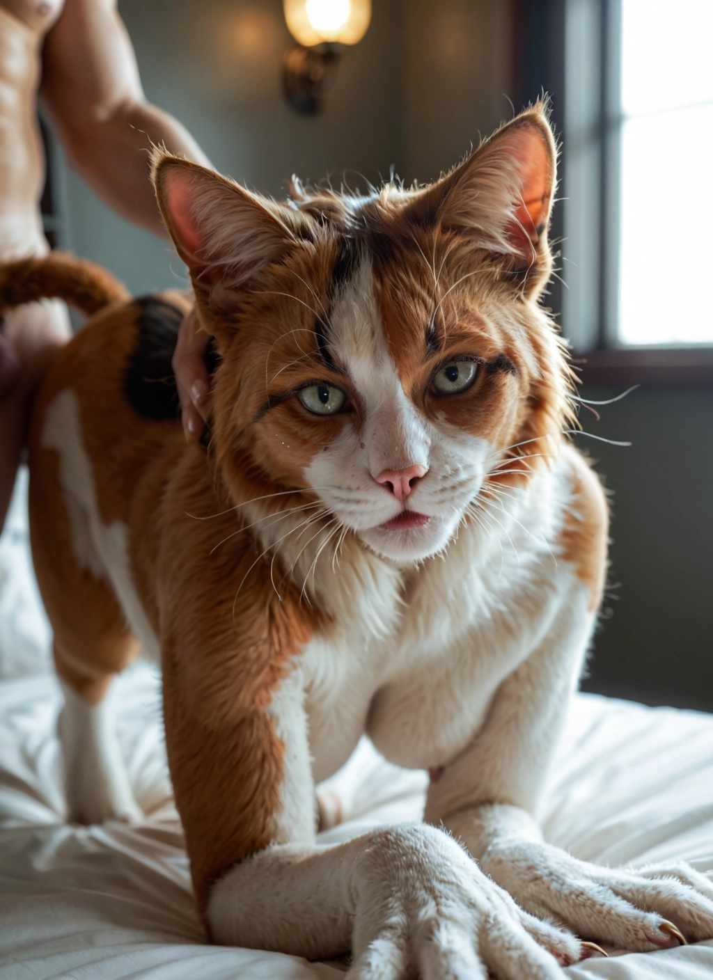 furry, cat, 1boy, 1girl, sex, sex from behind · Yamete.gg
