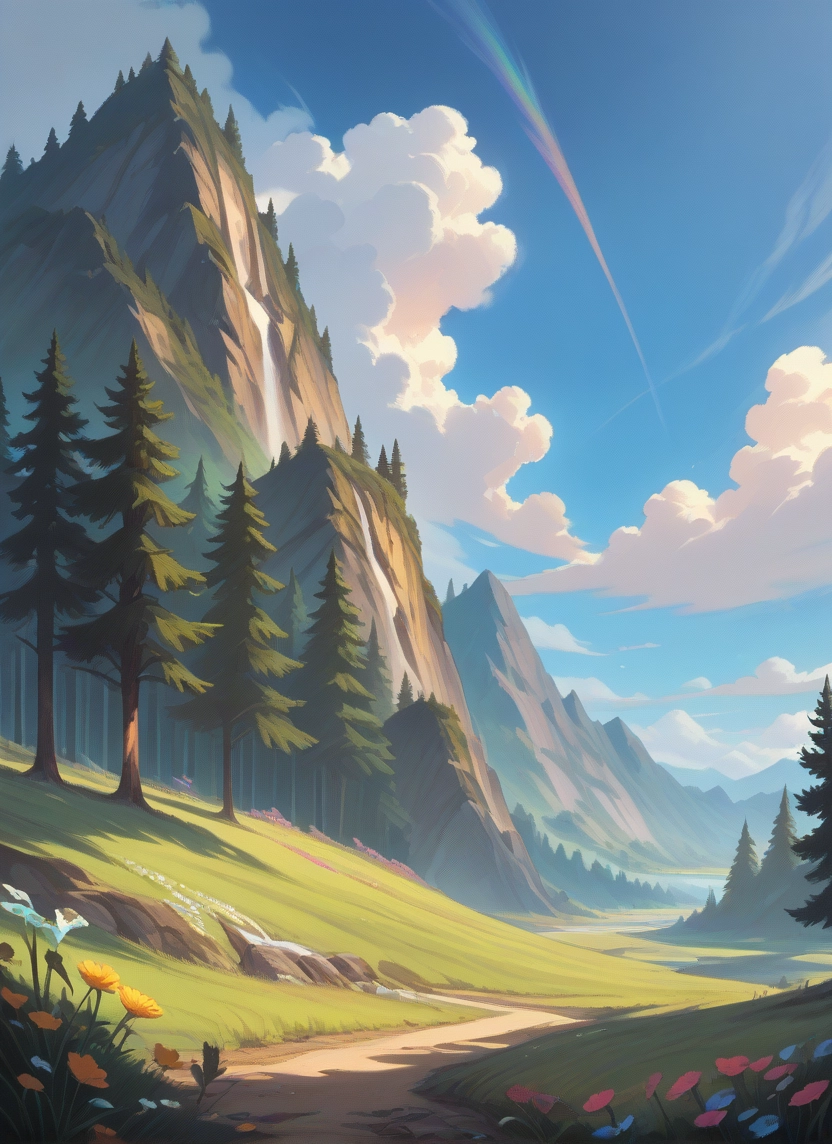 outdoors, scenery, no humans, sky, flower, cloud · Yamete.gg