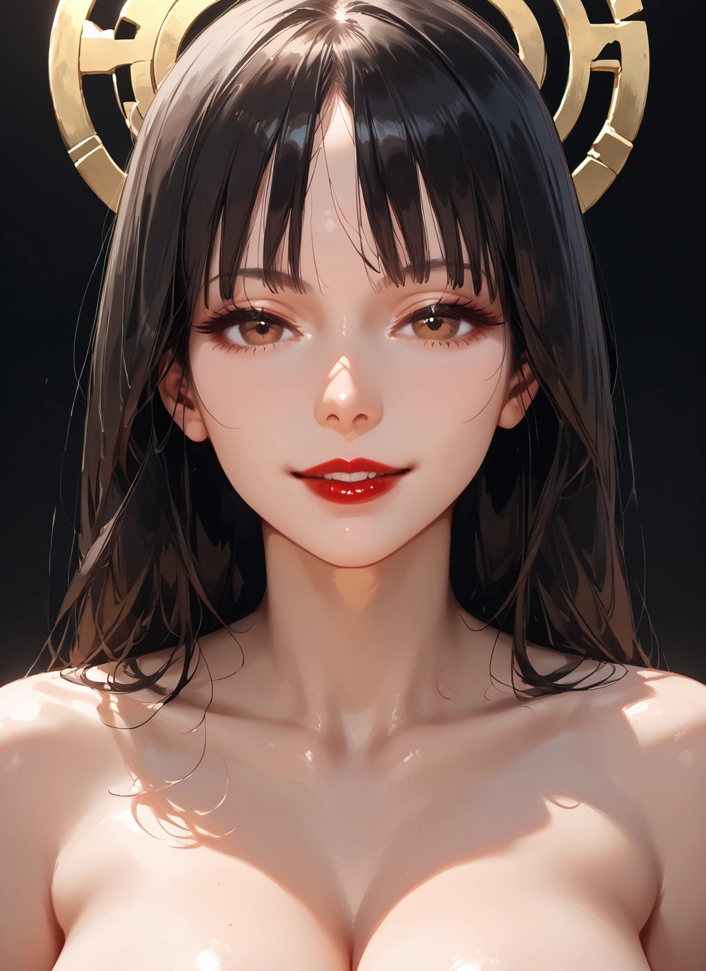1girl, breasts, solo, looking at viewer, brown eyes, long hair · Yamete.gg