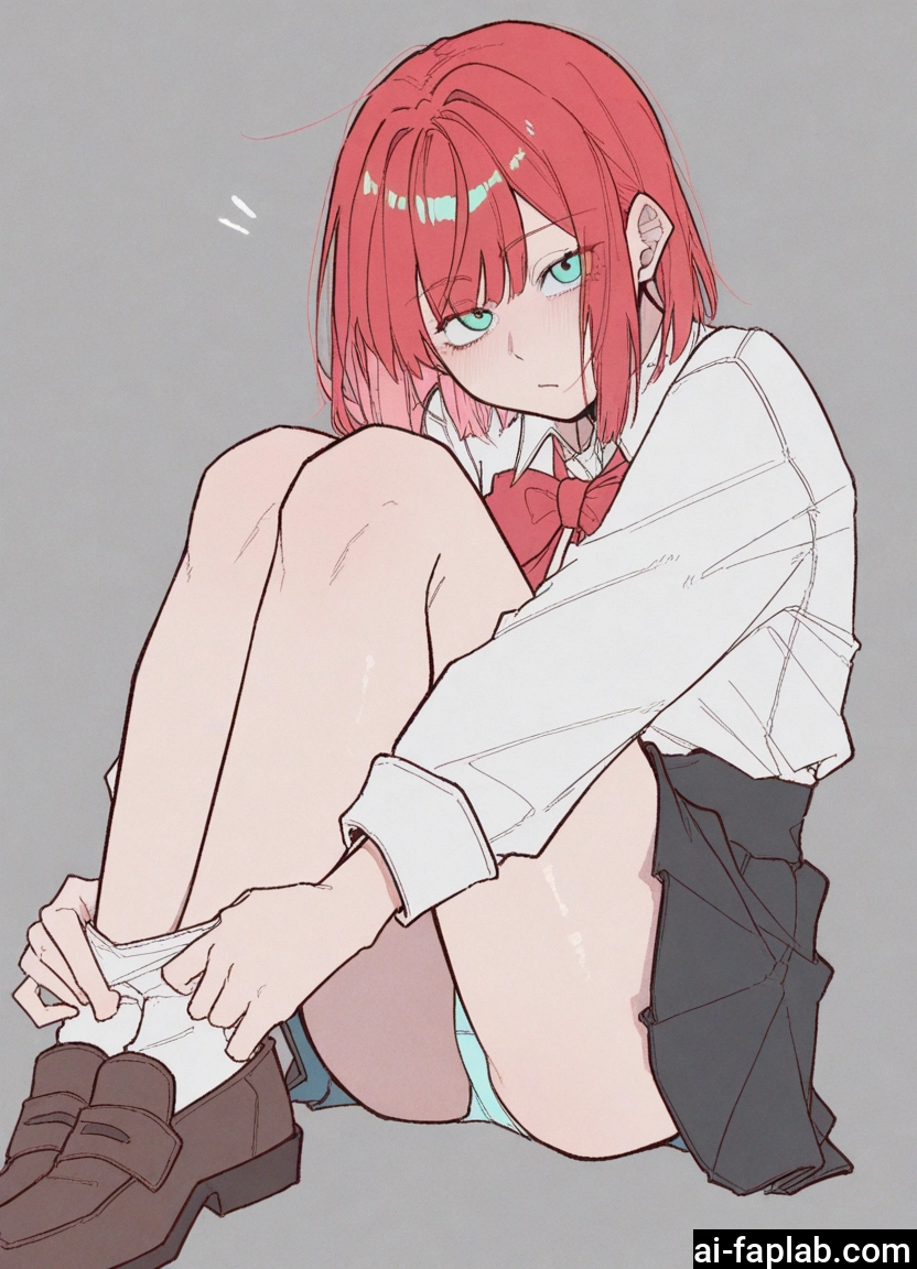 1girl, underwear, panties, solo, skirt, sitting