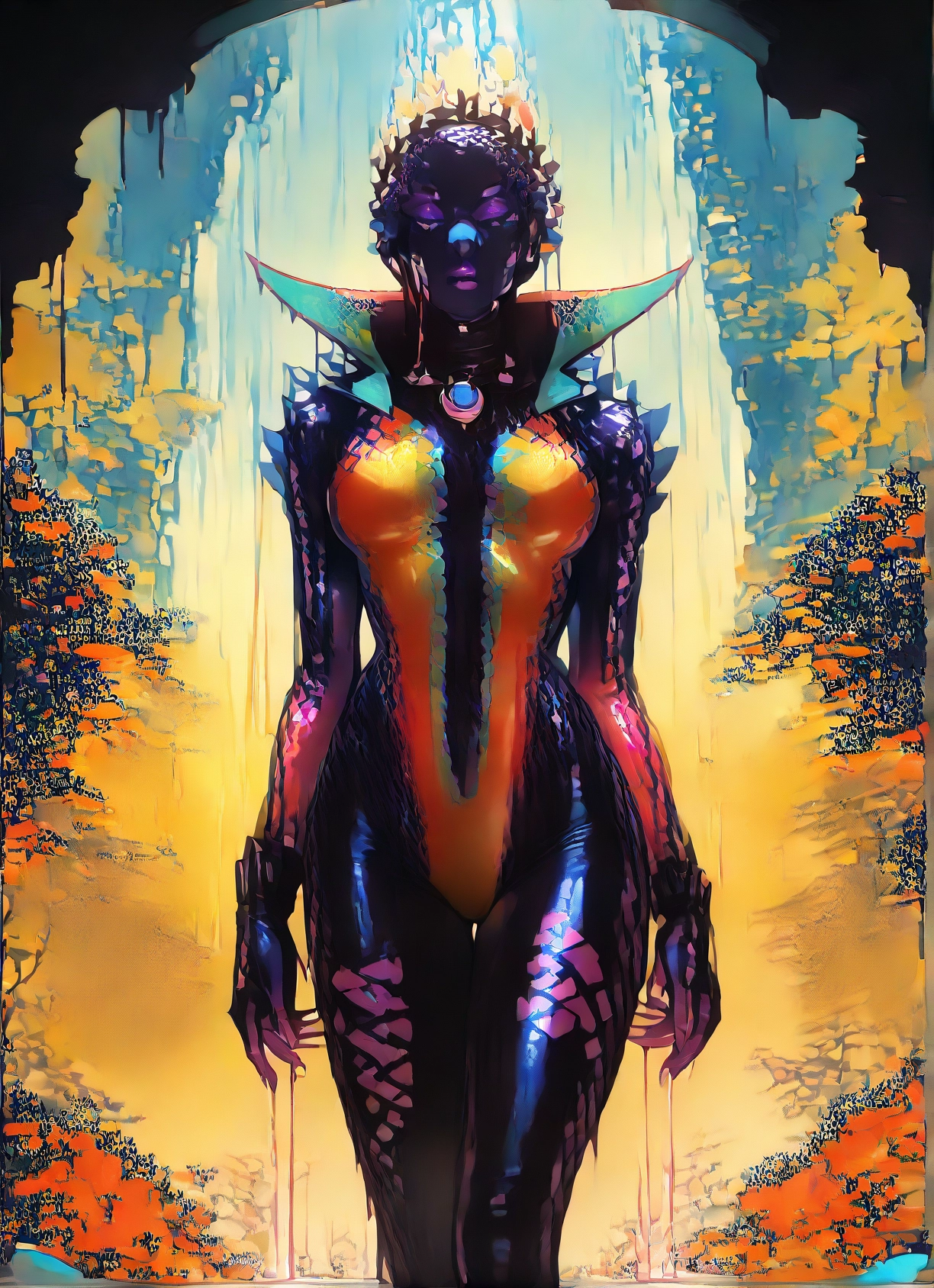 1girl, solo, bodysuit, breasts, water, medium breasts · Yamete.gg
