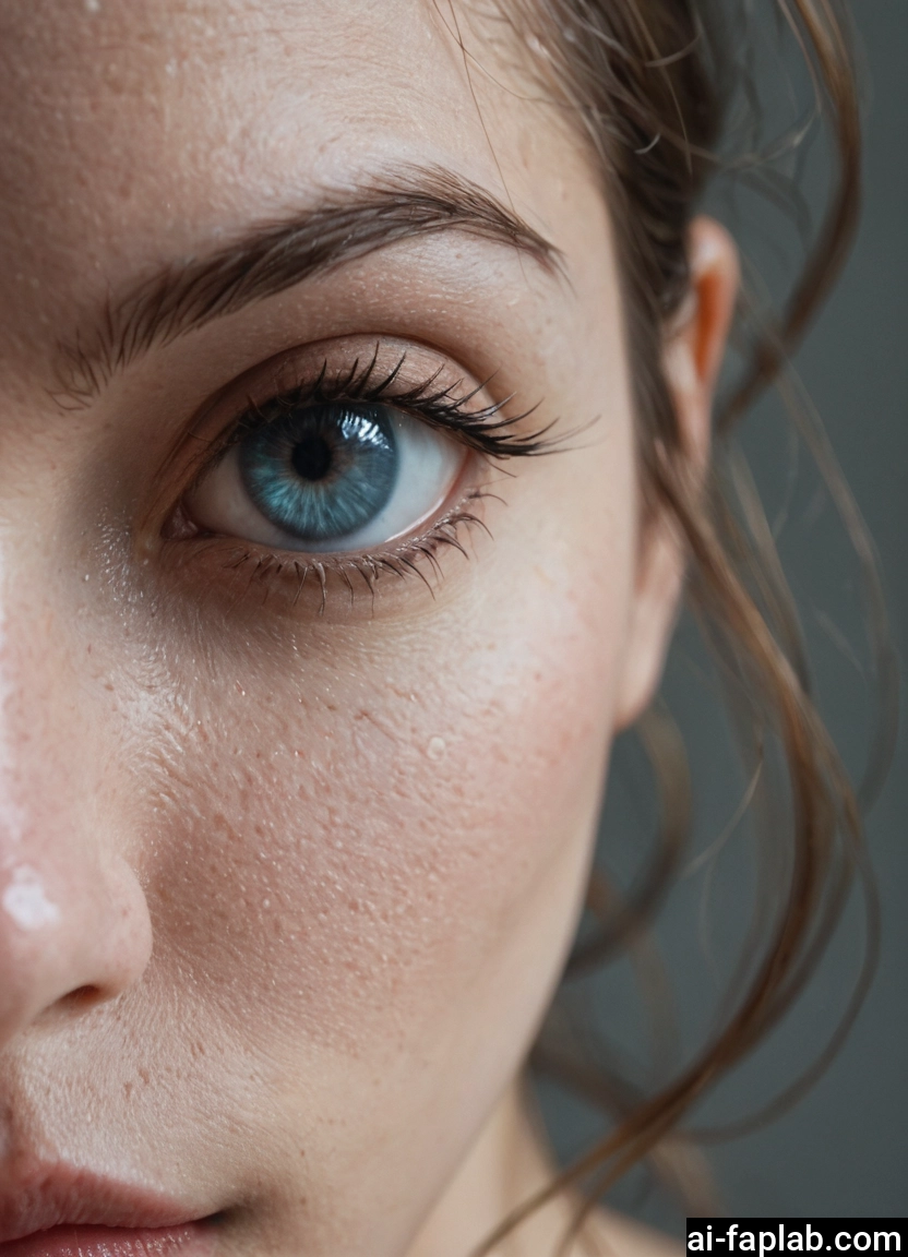 1girl, solo, blue eyes, close-up, eye focus, looking at viewer · Yamete.gg