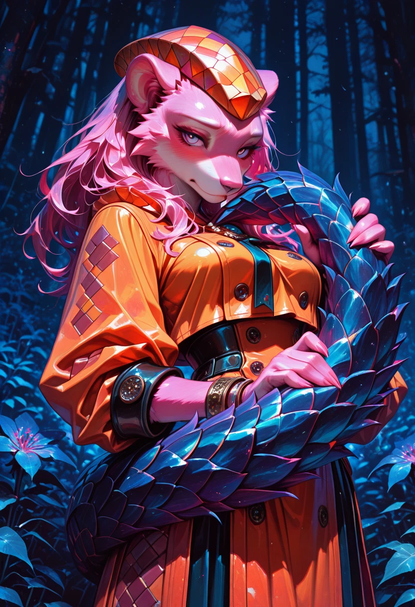 furry, 1girl, solo, nature, furry female, forest · Yamete.gg